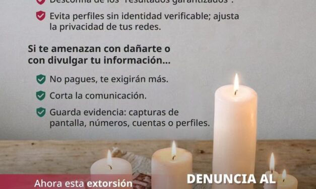 ¡NO TE DEJES ENGAÑAR! ANTE UNA EXTORSIÓN, DENUNCIA AL 089