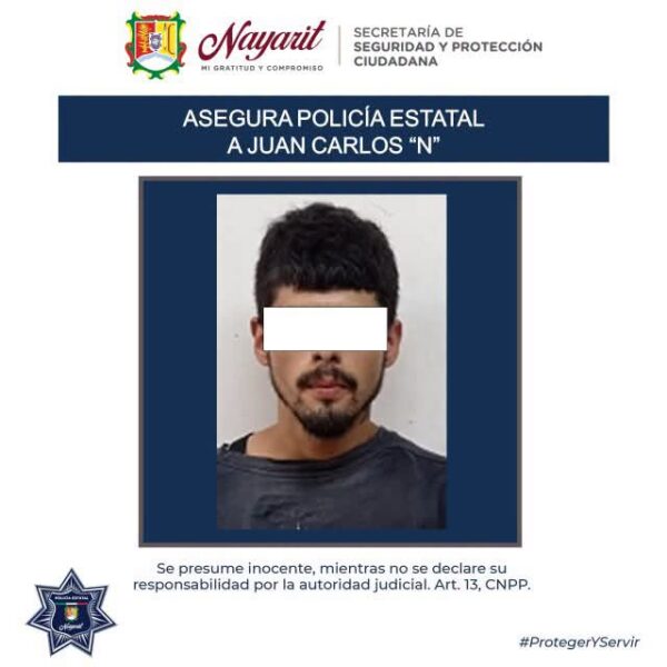 ¡REFUERZAN LA SEGURIDAD Y ASEGURAN A TRES PERSONAS EN TEPIC!