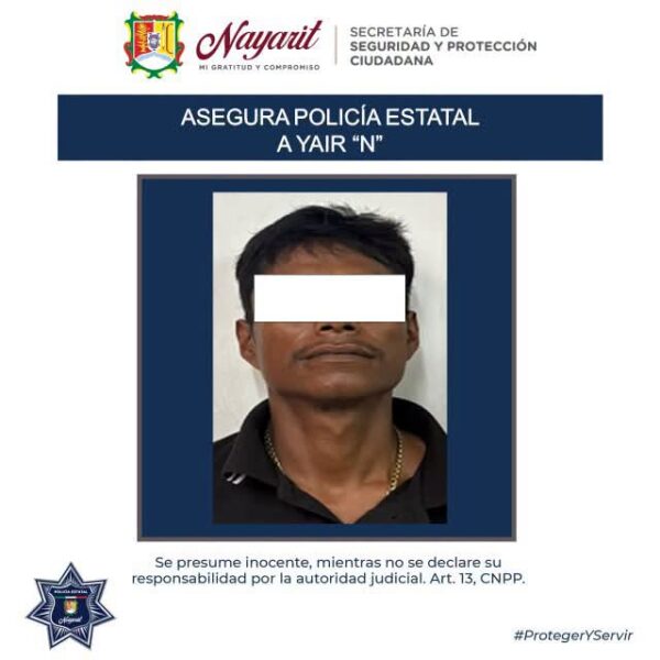 ¡REFUERZAN LA SEGURIDAD Y ASEGURAN A DOS PERSONAS EN NAYARIT!