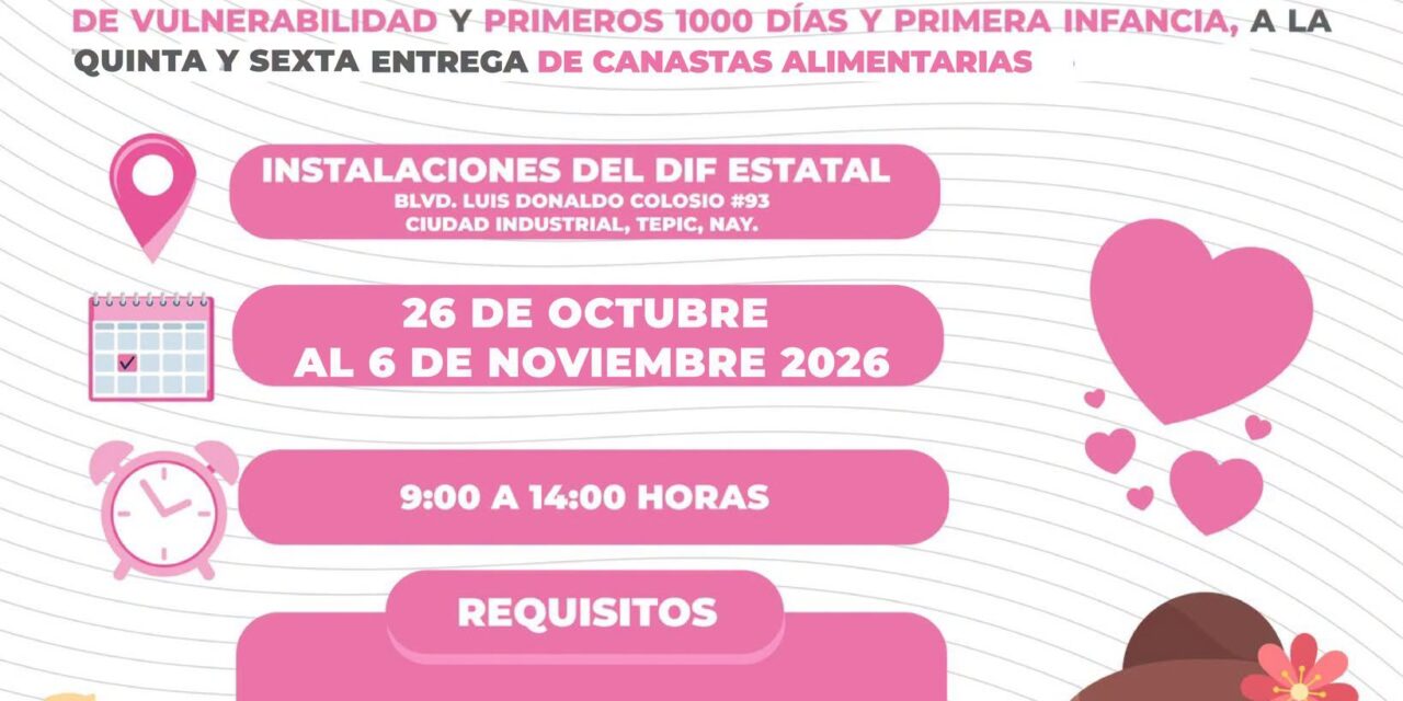 ¡DIF NAYARIT ENTREGA CANASTAS ALIMENTARIAS!