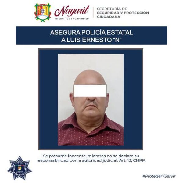 ¡POLICÍA ESTATAL ASEGURA A UNA PERSONA CON ORDEN DE REAPREHENSIÓN!