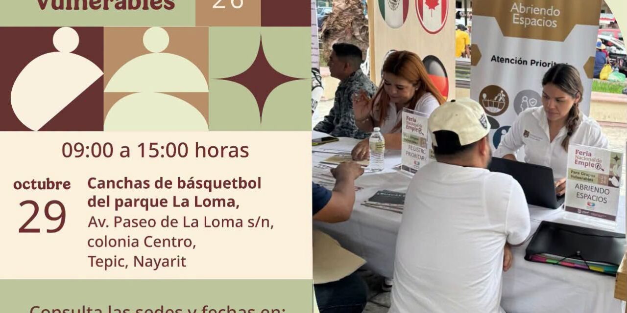 ¡FERIA NACIONAL DE EMPLEO 2026 LLEGA A TEPIC!