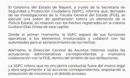 ¡AVANZAN INVESTIGACIONES POR HECHOS REGISTRADOS EN TEPIC!