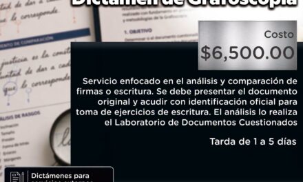 ¡DICTÁMENES PERICIALES CON VALIDEZ OFICIAL!